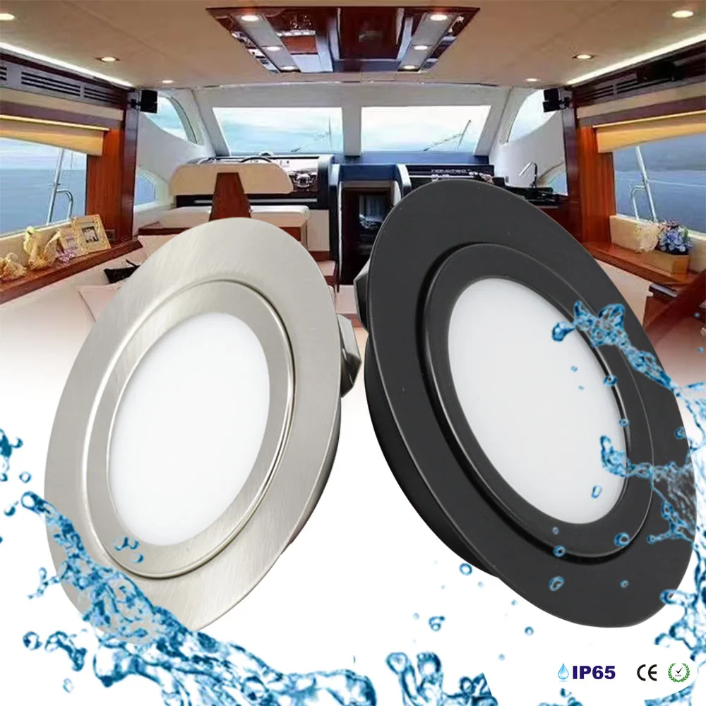 LED Außen-Spot-Downlight IP65 Wasserdicht Yacht Boot Wohnmobil Licht 3W DC12/24V Badezimmer Deckenleuchte Einbau-Schrankbeleuchtung
