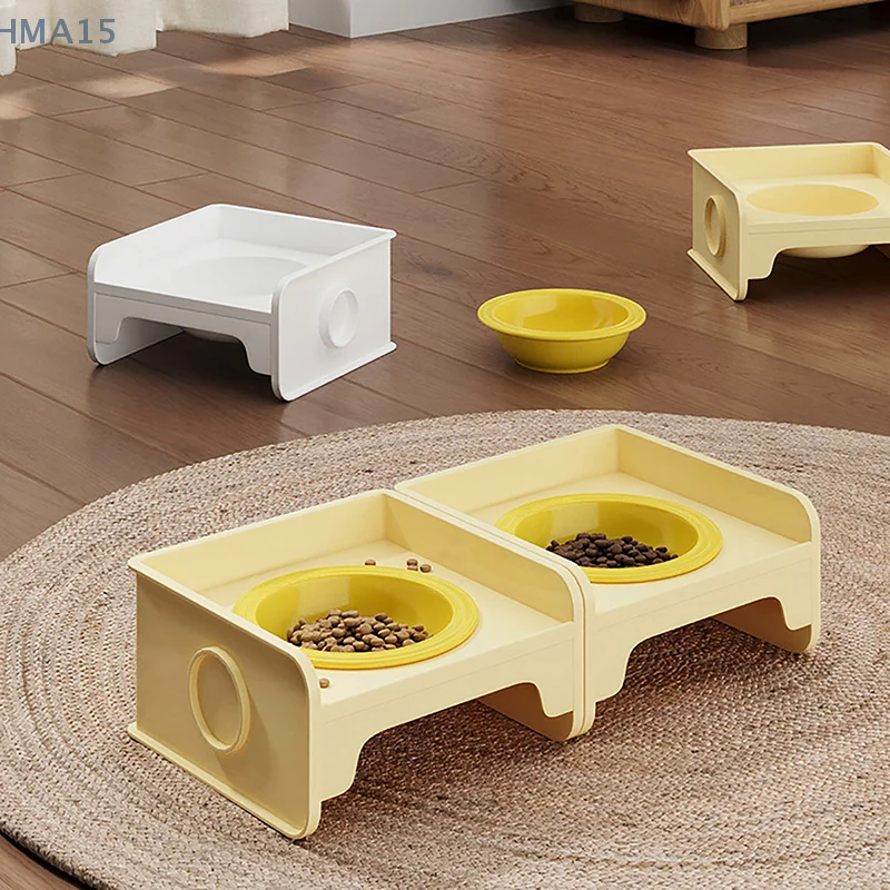 Katze Schüssel Rack Halterung Pet Feeder Regal Katzen Schüssel Halterung Katze Fütterung Schüsseln Anti-Spitze Gericht Pet Feeder Schüssel katzen Zubehör