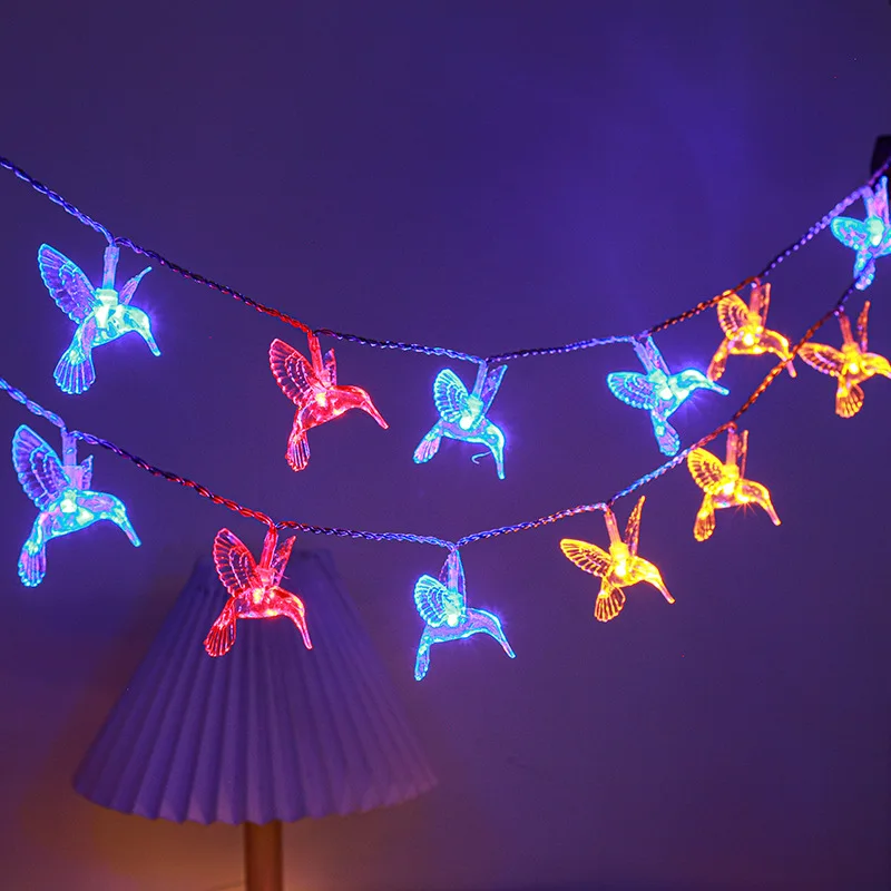 6m 40led Kolibri Lichterketten RGB Raum lichter Festival hängende Dekoration Licht nach Hause Innen Lichterketten für Weihnachten l083