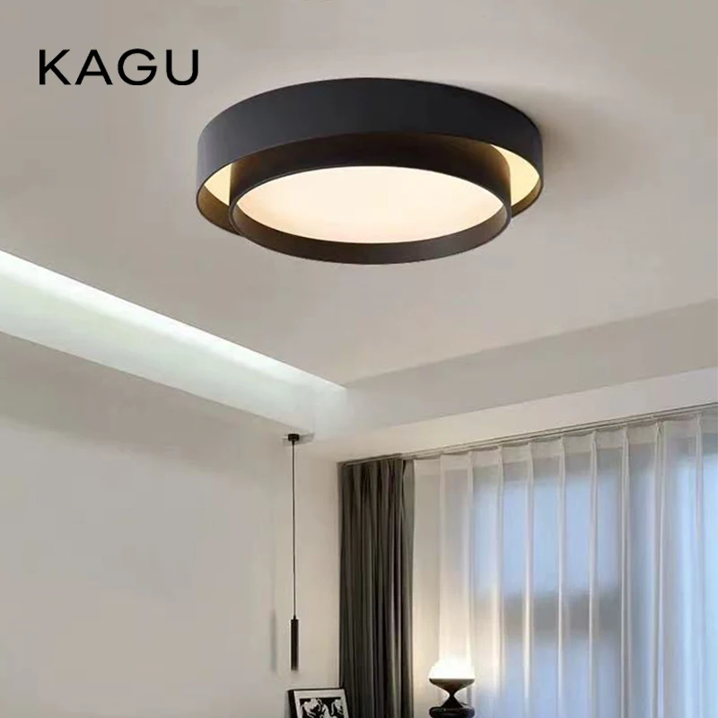Nordische minimalistische LED-Deckenleuchte – moderne runde Aufbauleuchte für Wohnzimmer, Schlafzimmer, Heimdekoration, Innenbeleuchtung