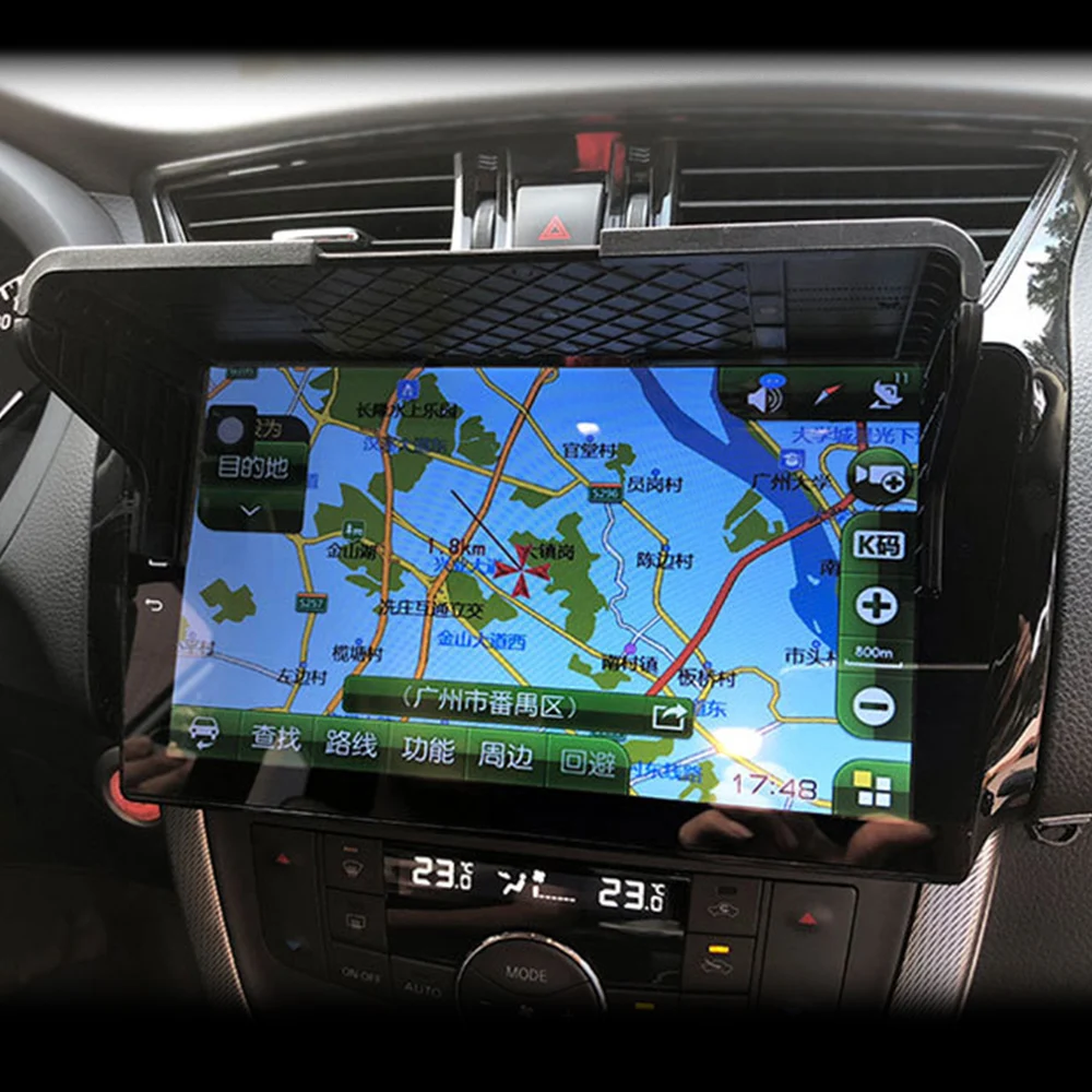 Auto GPS Navigation Sonnenschutz Innenzubehör GPS Anti-Glare Shield Display Visier 7-12 Zoll Universal