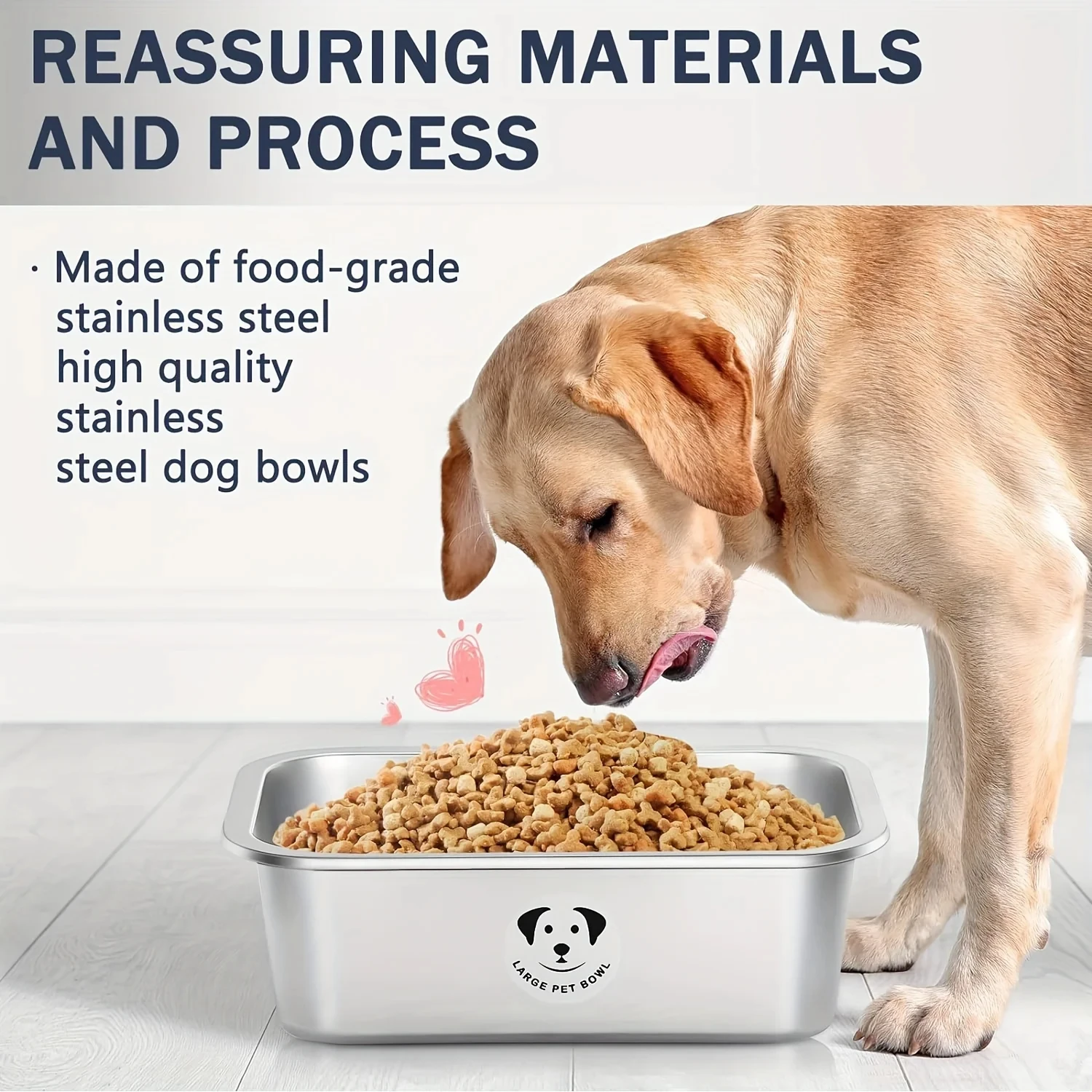 Haustier Edelstahl Hunden apf Welpen streu Futter Fütterung schale Entwöhnung Silber Edelstahl Feeder Wasserschale Haustiere Feeder Schüssel und Wasser