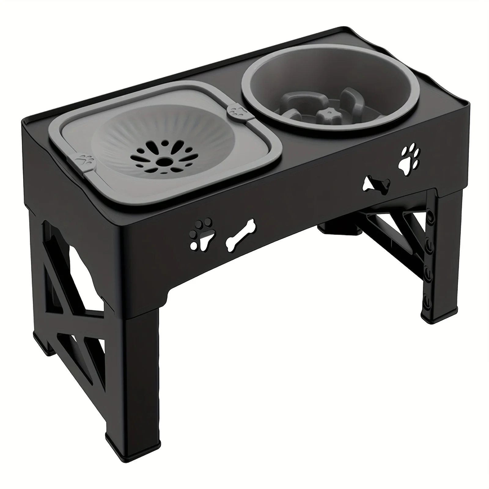 Slow Feeder Bowl für Haustiere – Anti-Kipp-Design, faltbar für Reisen – Futternapf für Hunde/Katzen