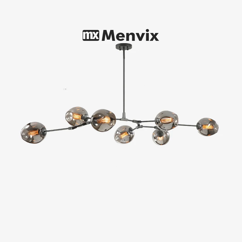 Italien Designer Magic Bean Verzweigung Decke Kronleuchter mehrfarbige Glas Lampen schirm Suspension LED Beleuchtung Küche Ess insel