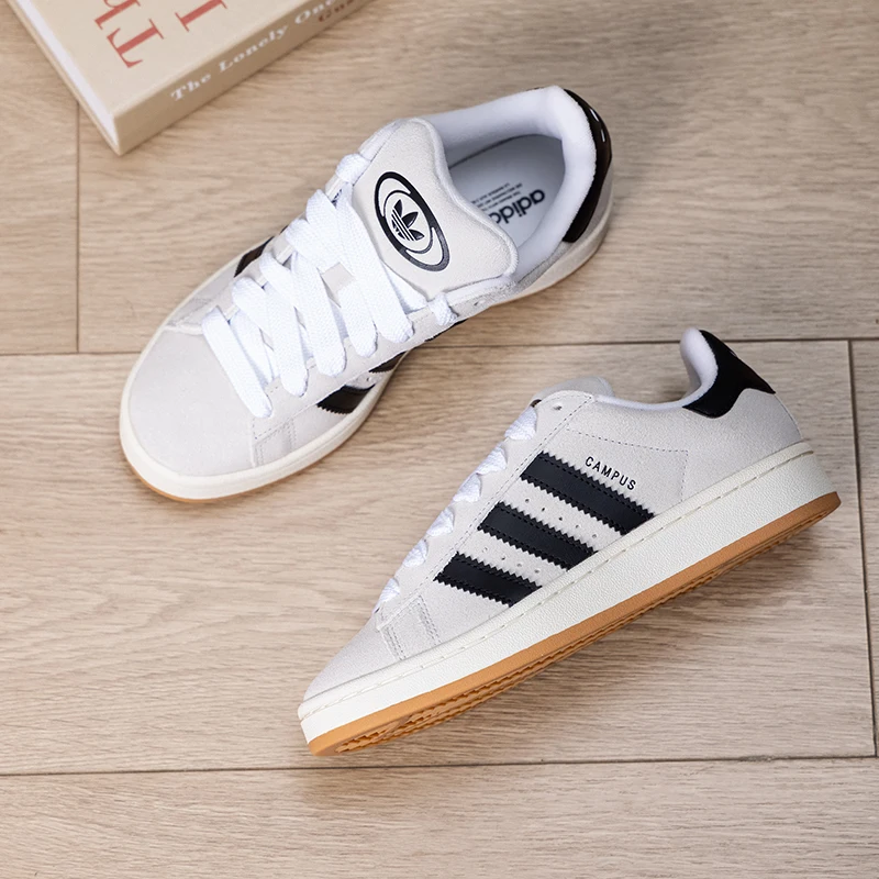 Adidas (Adidas) Trefoil Damen-Sneaker Campus Trendy Sneakers Verschleißfeste, leichte Low-Top-Freizeitschuhe Gy0042