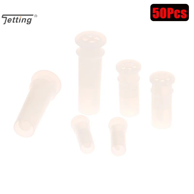 50Pcs Hund Katze Quietschende Spielzeug BB Pfeife Kunststoff Spielzeug Welpen Kätzchen Quietschen Ersetzen Baby Spielzeug Noise Maker Einsatz Ersatz DIY spielzeug