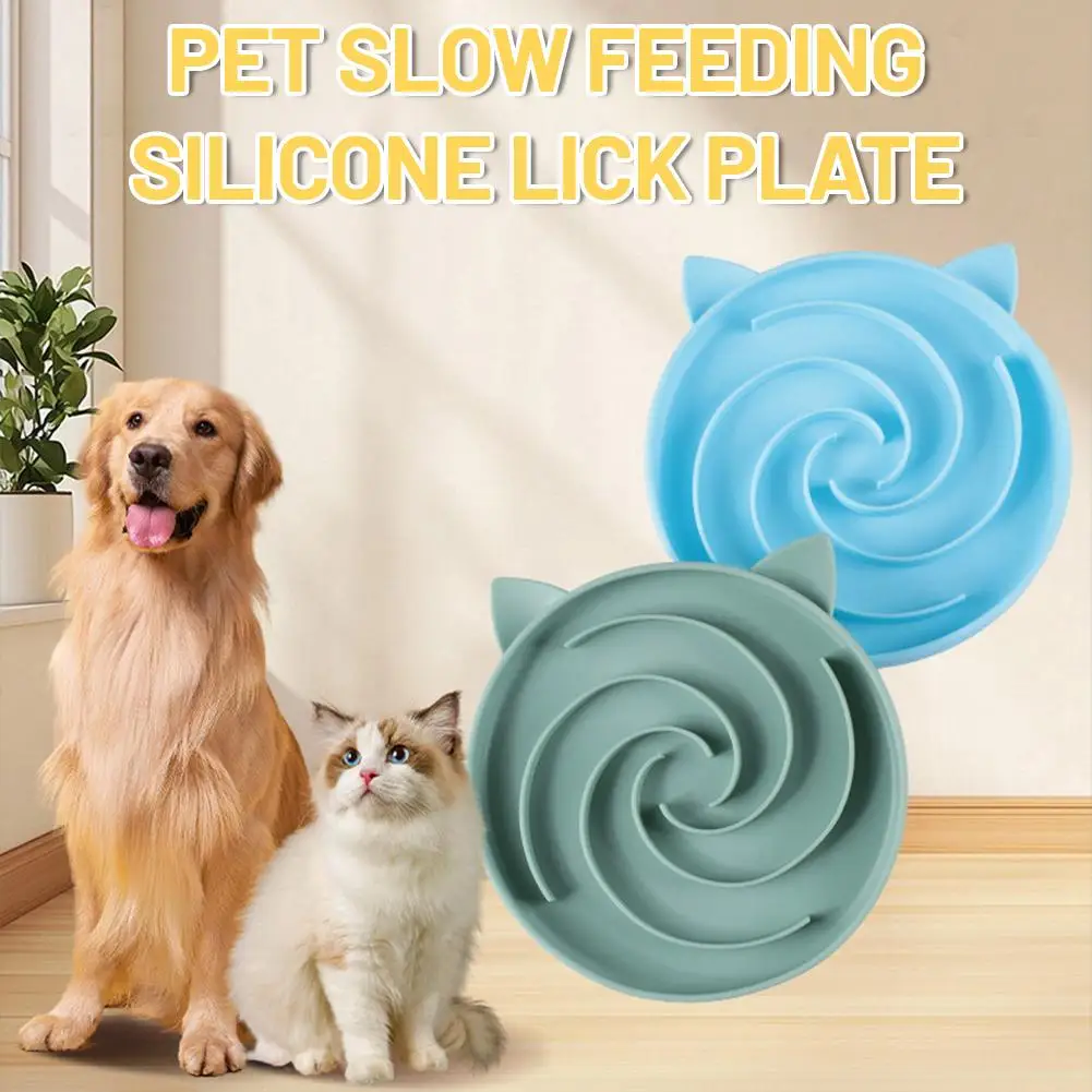 Niedlicher Slow-Feeder-Napf für Haustiere, verhindert Erbrechen und schützt den Darm. Lebensmittelechtes Silikon und Saugnapf-Basis für Hunde und Katzen.