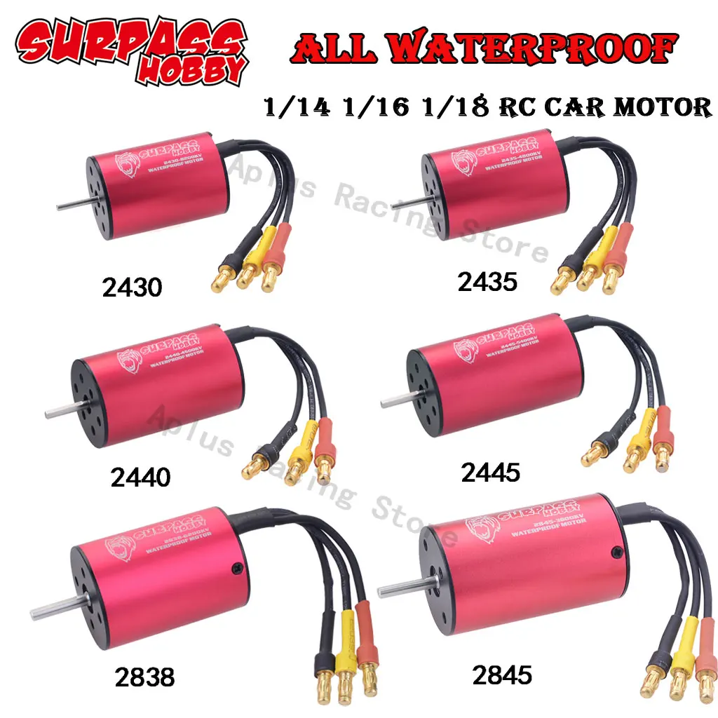 SURPASS HOBBY 2430 2435 2440 2445 2838 2845 Bürstenloser Motor für Wtloys Remo Hobby XLH Redcat 1/12 1/14 1/16 1/18 RC Auto Boot
