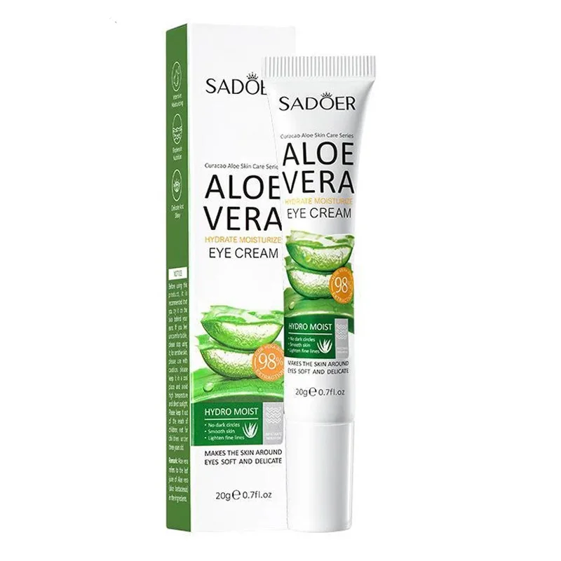 SAODER Aloe Vera Augencreme, Anti-Augenringe, Tränensäcke, feuchtigkeitsspendend, straffend, glatte Augenkontur, Schönheit, Gesundheit, Hautpflege, Kosmetik