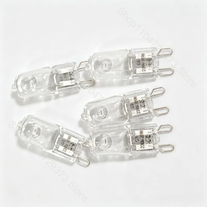 5 Stück 230V 52W G9 Ofenlampe, hochtemperaturbeständige Halogenlampe für Kühlschränke, Öfen, Ventilatoren, mit Stiftfassung