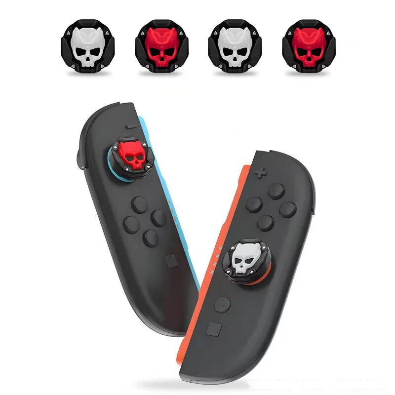 Gemusterte Daumengriffkappen mit großem Kontaktbereich für große Analogsticks – Komfortable Joystick-Abdeckung für Switch2/PS5/Xbox