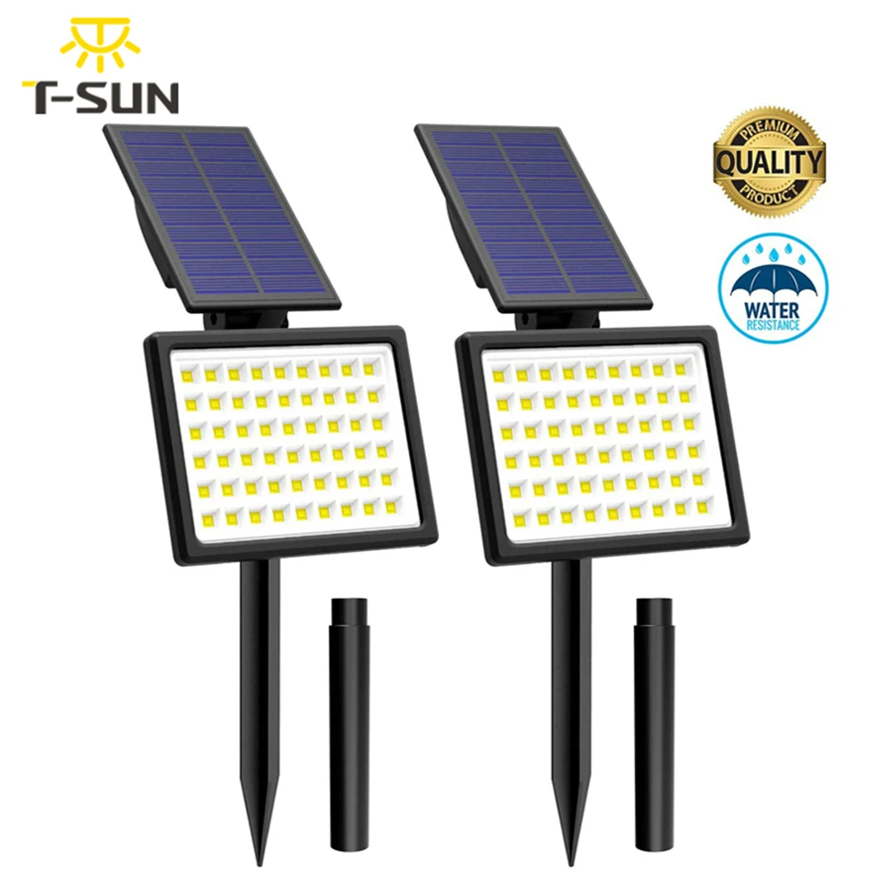 1pc 54led einstellbare Solar leuchte im Freien wasserdicht Solars trahler Solar Garten leuchte Solarenergie Wand leuchte für den Garten