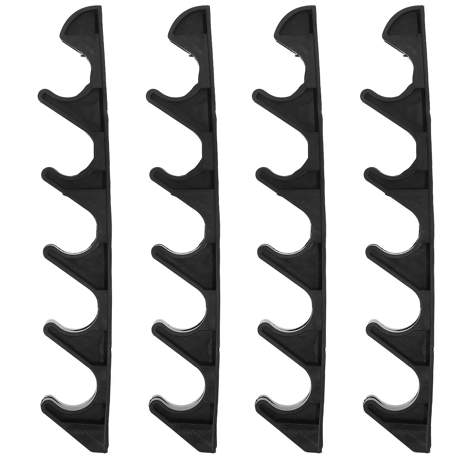 4-teiliger Outdoor-Klappstuhl-Verbinder mit 5-fach verstellbarem Fünf-Zahn-Haken aus Kunststoff für Terrasse, Garten, Balkon