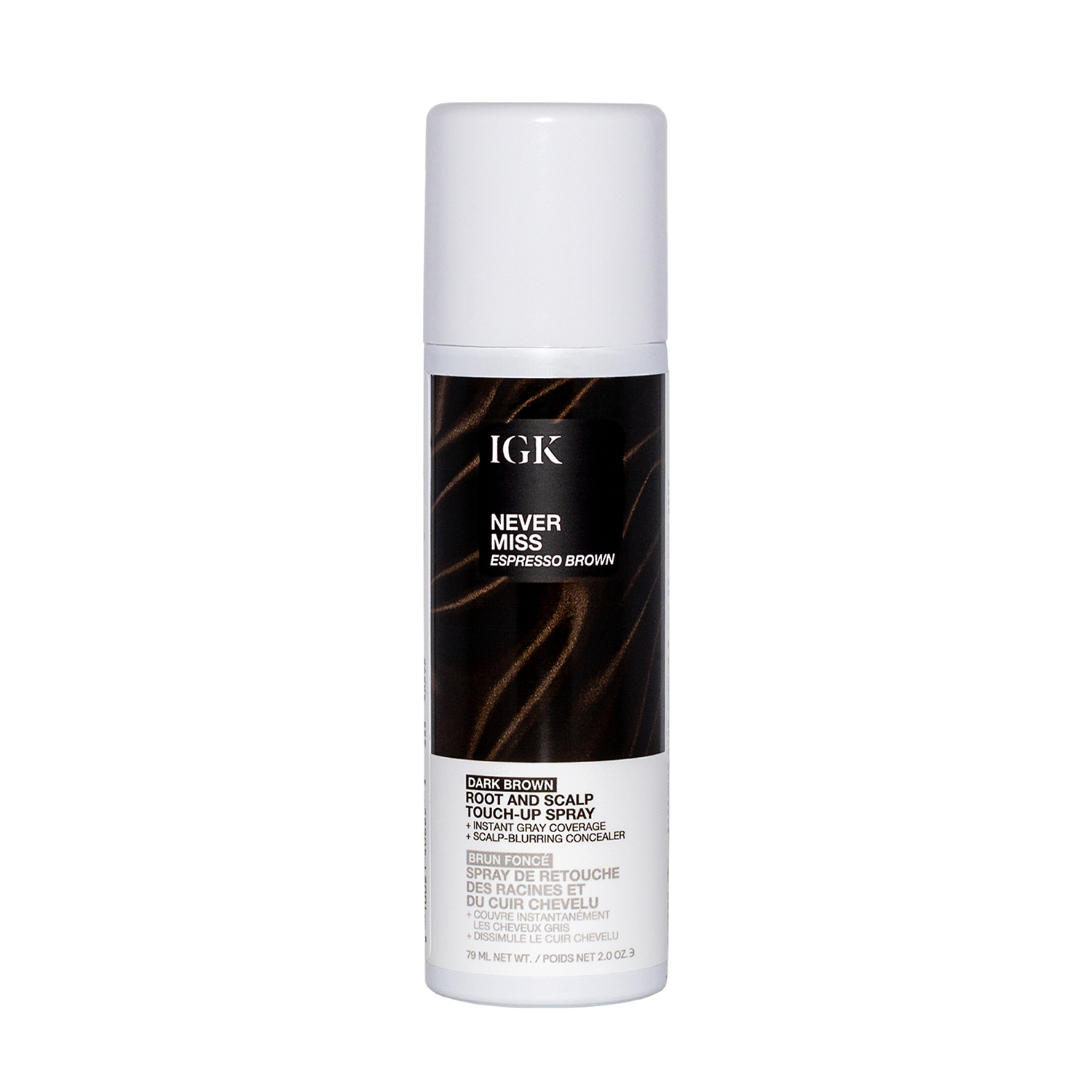 IGK Espresso Brown Never Miss Root Touch Up Spray