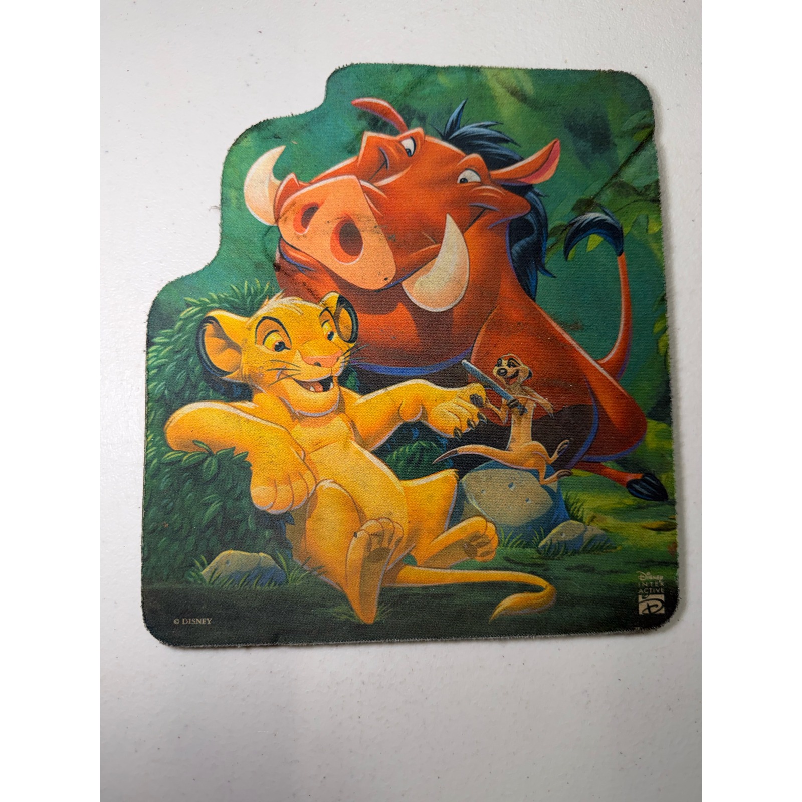 Disney Computers, Laptops & Parts | Vintage Disney Lion King Mousepad Simba Pumbaa Timon Disney Interactive 90s Tech | Color: Black/Green | Size: Os