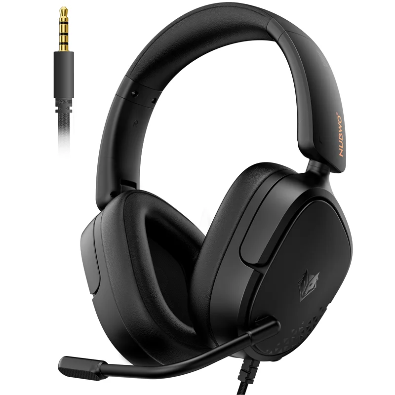 NUBWO HG04L Gaming-Headset für Gaming & Arbeit, 250g leicht, 3,5-mm-Klinkenanschluss für PS5/PS4 Xbox X | S Switch Klarer Unidirektionaler Mikrofon