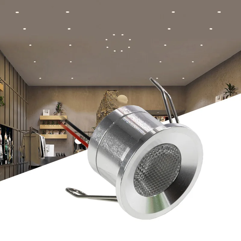 Mini-LED-Strahler für den Innenbereich, DC12V-Downlight, 2 W, dimmbar, Einbaustrahler, IP65, Aluminium, Decke, Treppe, dekorieren, Focos-Spot-LEDs