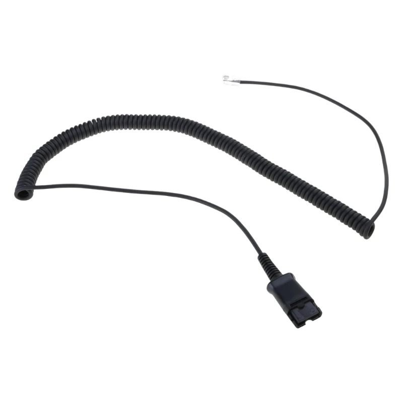 E74D Headsets-Adapterkabel für QD-Headsets an J100, 1600 Professional-Telefone, Schnellkupplungen an RJ9