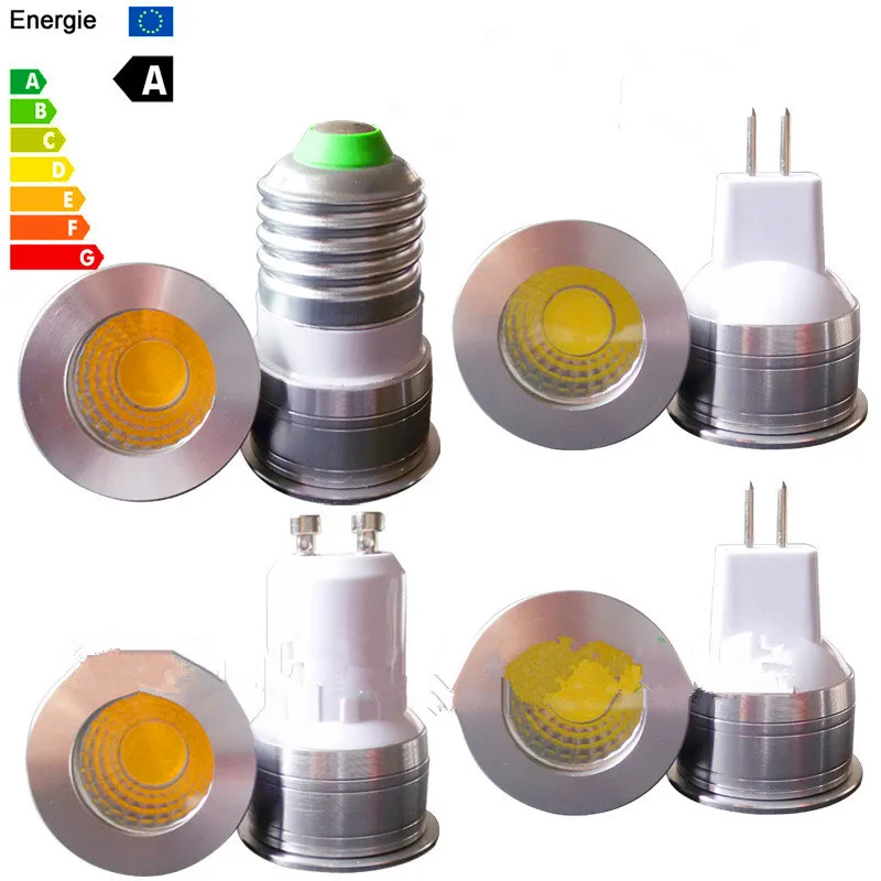 LED-Leuchtmittel, 35 mm, dimmbar, MR11 COB, 5 W, DC 12 V AC, LED-Strahler, GU10, GU4, LED-Lampe, Dimmer, 220 V, LED-Spot-Licht, Mini