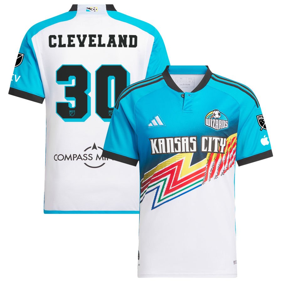 Stefan Cleveland Men's adidas White Sporting Kansas City 2024 Archive Custom Authentic Jersey