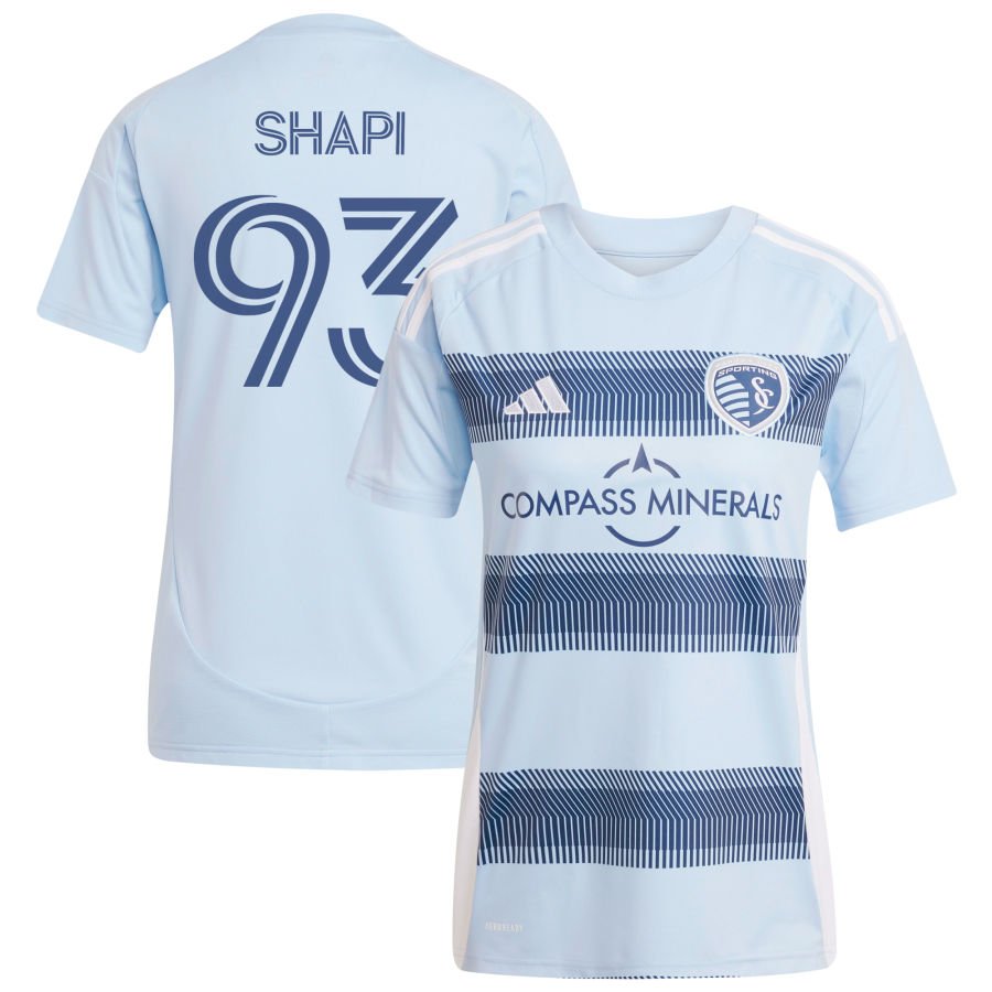 Suleymanov Shapi Women's adidas Light Blue Sporting Kansas City 2025 One KC Replica Custom Jersey