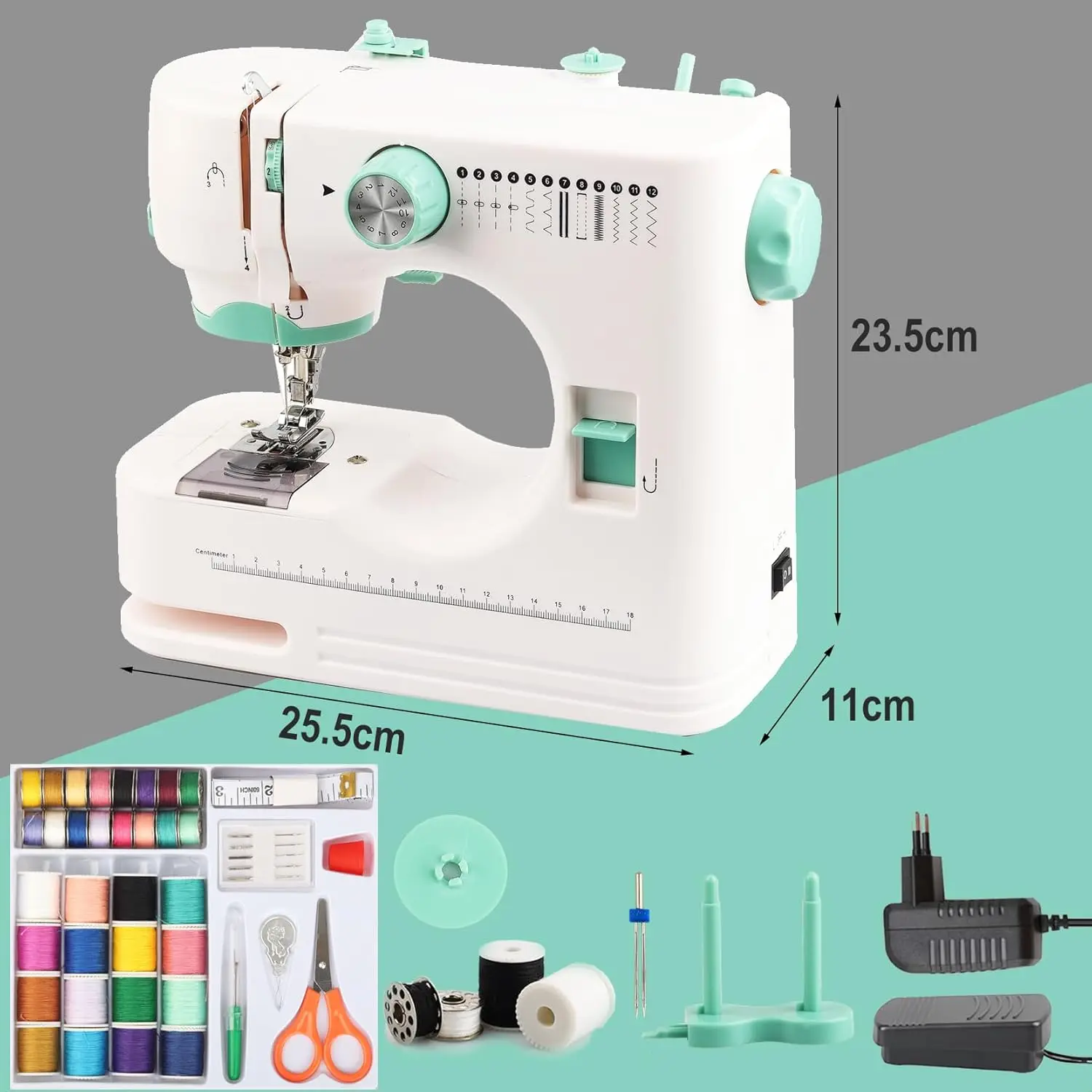 Machine à coudre multifonction avec accessoires, machine à coudre avec accessoires - machine à coudre manuelle, pièces de machine à coudre, accessoires pour machine à coudre, machine à coudre