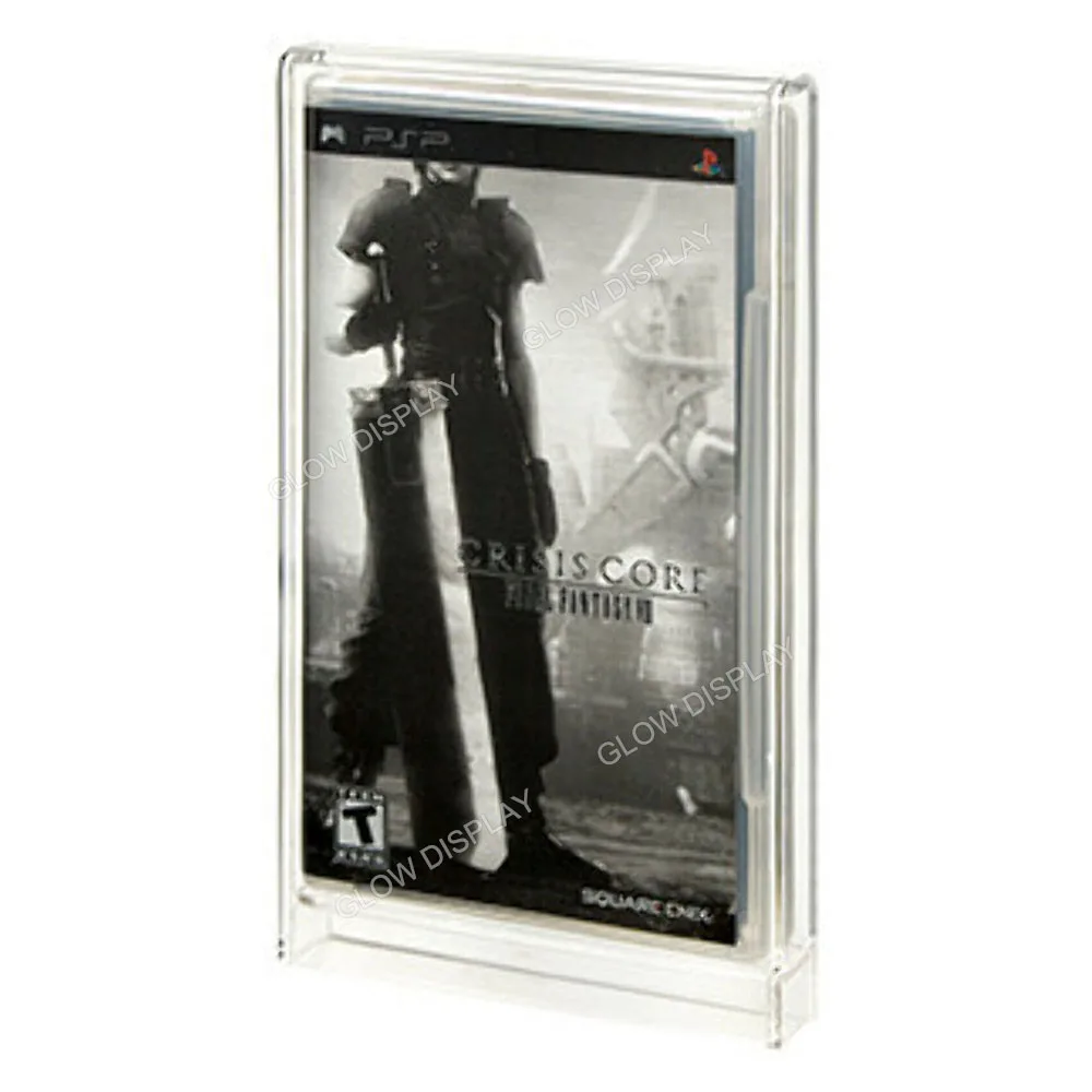 Klare Acryl tragbare PSP-Videospiel Vitrine Schutz Plexiglas Spiele Geschenke Schutz Aufbewahrung sbox für Playstation psp