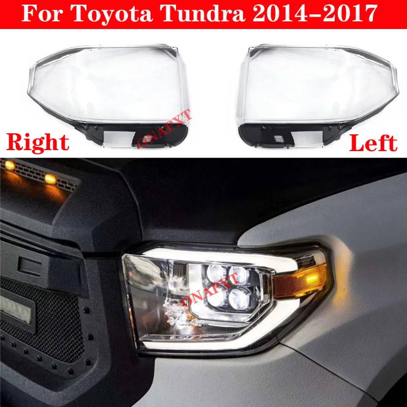 Auto Auto Für Toyota Tundra 2014-2017 Front Scheinwerfer Glas Scheinwerfer Transparent Lampenschirm Lampe Shell Objektiv Abdeckung