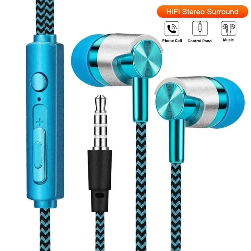 Sport-Musik-Kopfhörer mit Kabel, klarer Klang, Musik-Headset für Sport, Laufen, tägliches Hören, Büro, Studium, Audiozubehör, Anruf-Kopfhörer