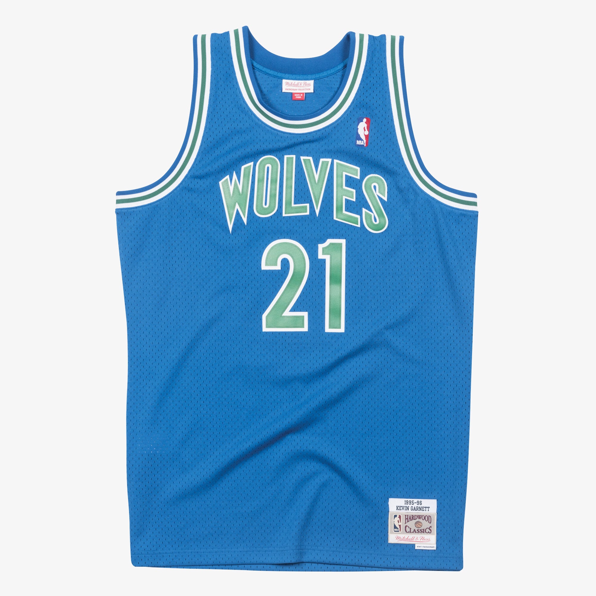 Maillot Swingman Mitchell & Ness des Timberwolves du Minnesota Kevin Garnett 1995-96 - Homme Taille: L