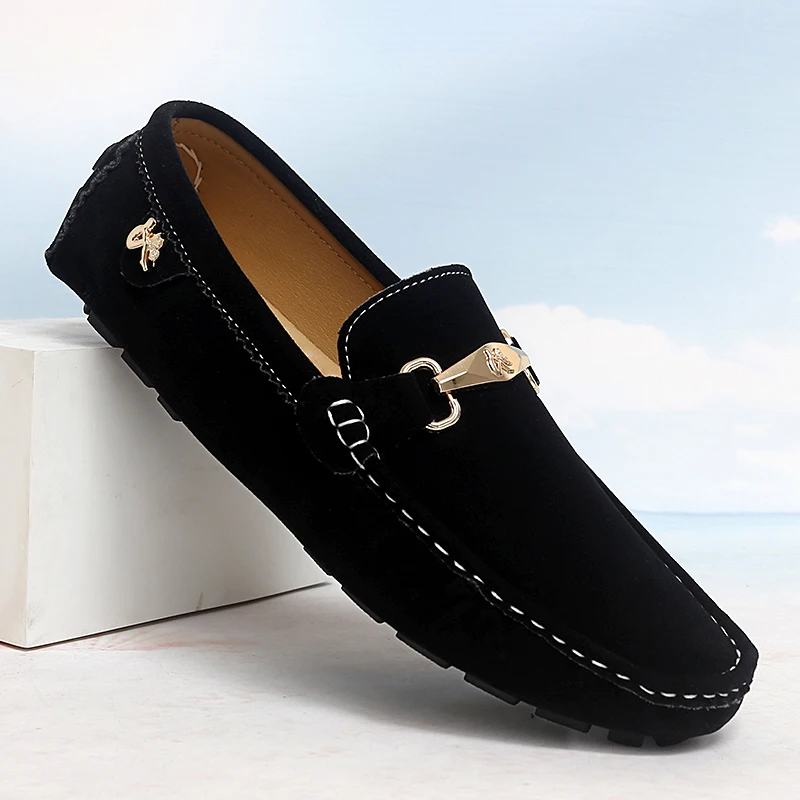 Formelle italienische Herrenschuhe, handgefertigte Lederschuhe, lässige Slipper, bequeme Mokassins, Loafer für Herren