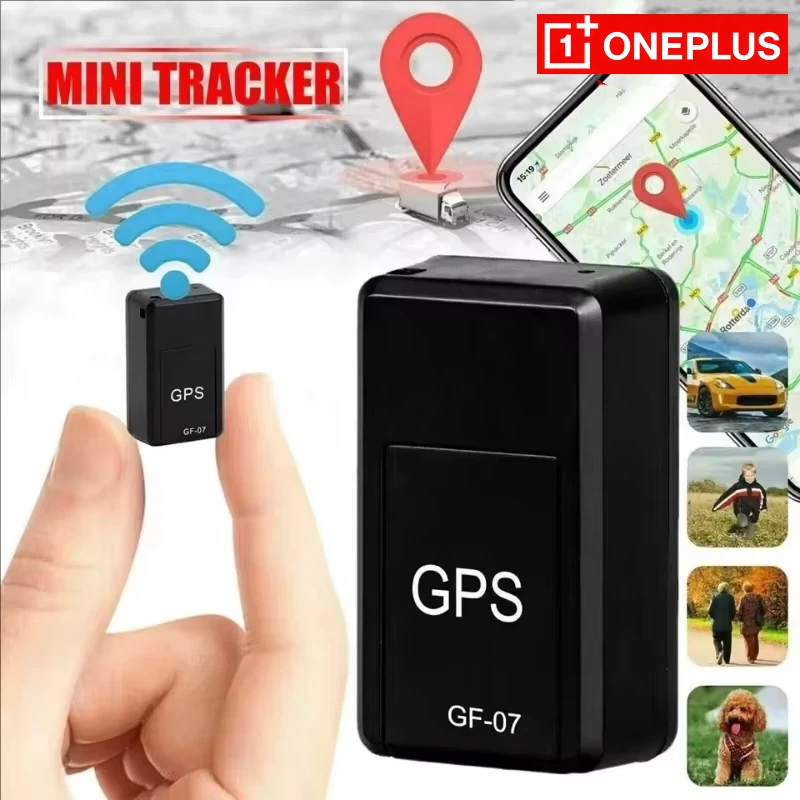 Oneplus Mini Magnetic Gf-07 Gps Cartracker Real Time Tracking Anti Theft Anti Locator Auto Strong Magnetic Mount Positioner