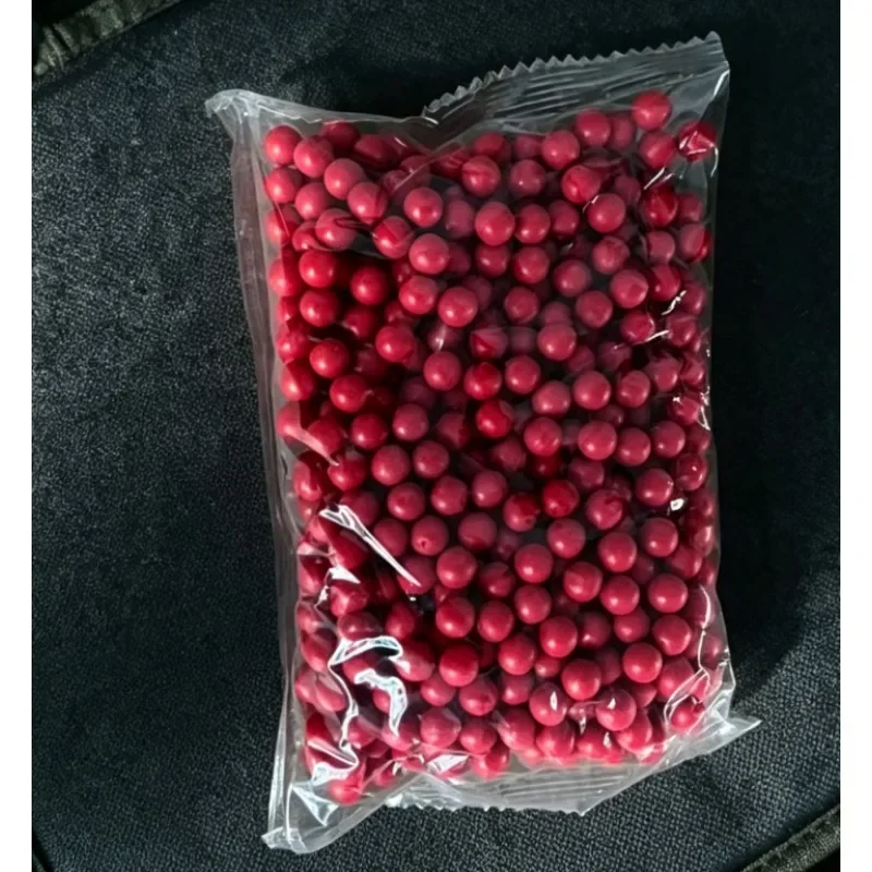 Hobby Toy Replacement Refill Balls 500Pcs 7mm Red Soft Rubber Smooth Round Spherical Outdoor Interactive Beads