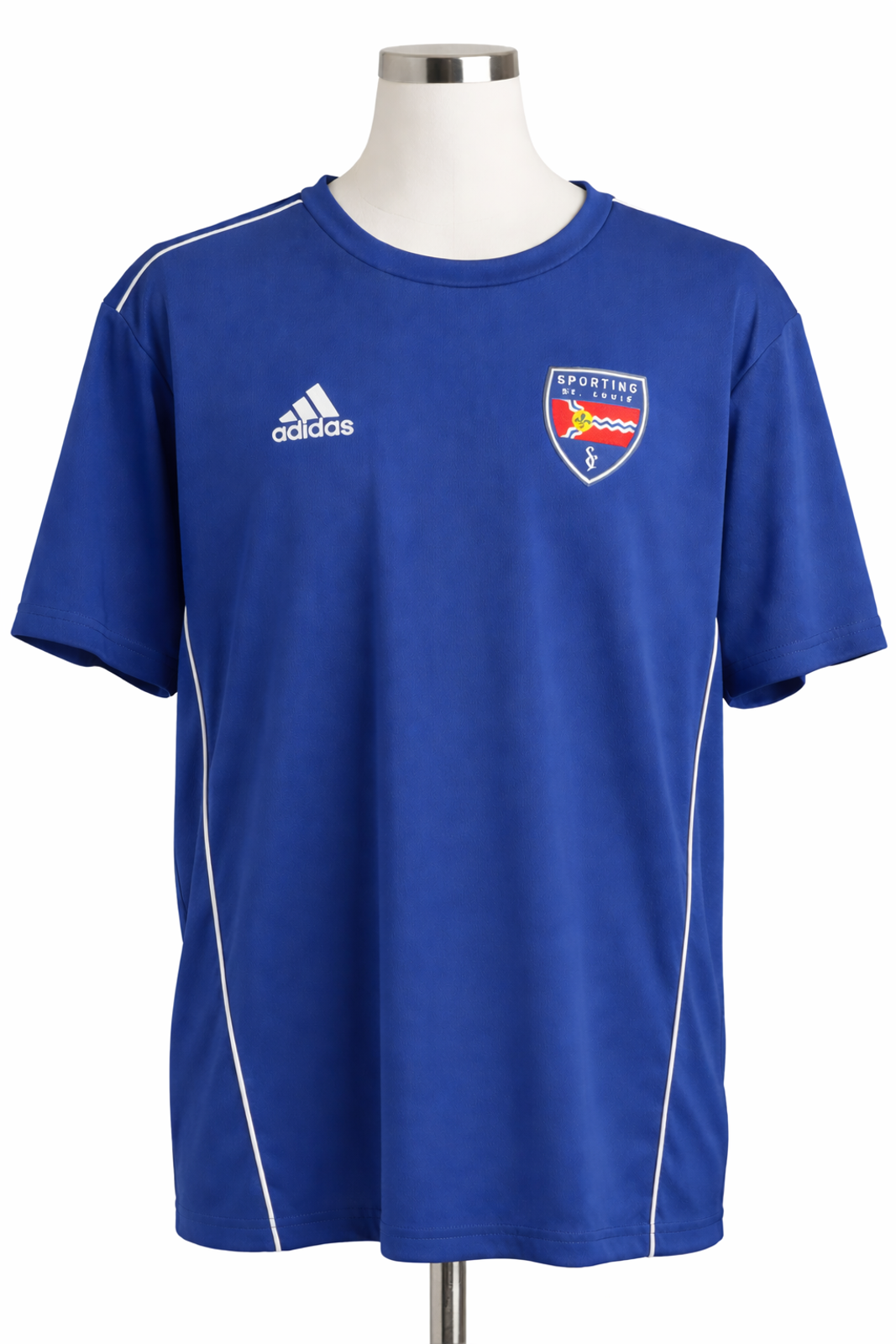 Adidas Shirts | Adidas Sporting St Louis Mls Soccer Jersey Blue Performance Climalite Shirt 2xl | Color: Blue | Size: Xxl