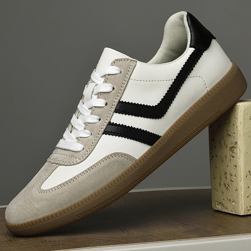 Frühling Neue Kollektion männer Vulkanisieren Schuhe Lace-Up Casual Outdoor Wohnungen Leder Klassische männer Wanderschuhe Männlichen skate Schuhe