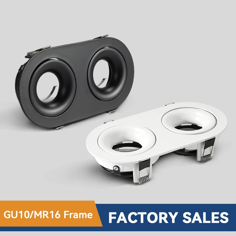 LED-Einbauleuchte für GU10-Glühbirnen Montagerahmen Einbau-Decken-LED-Spot-Beleuchtung Schlafzimmer Küche Innenbereich LED-Downlight Lampe