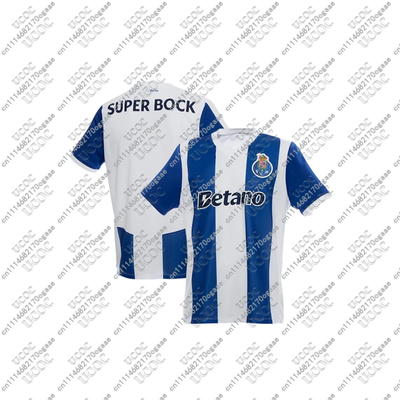 26-27 Maillot de football respirant pour hommes, enfants, garçons, adultes, domicile, sport, F-FC Porto, haut à séchage rapide