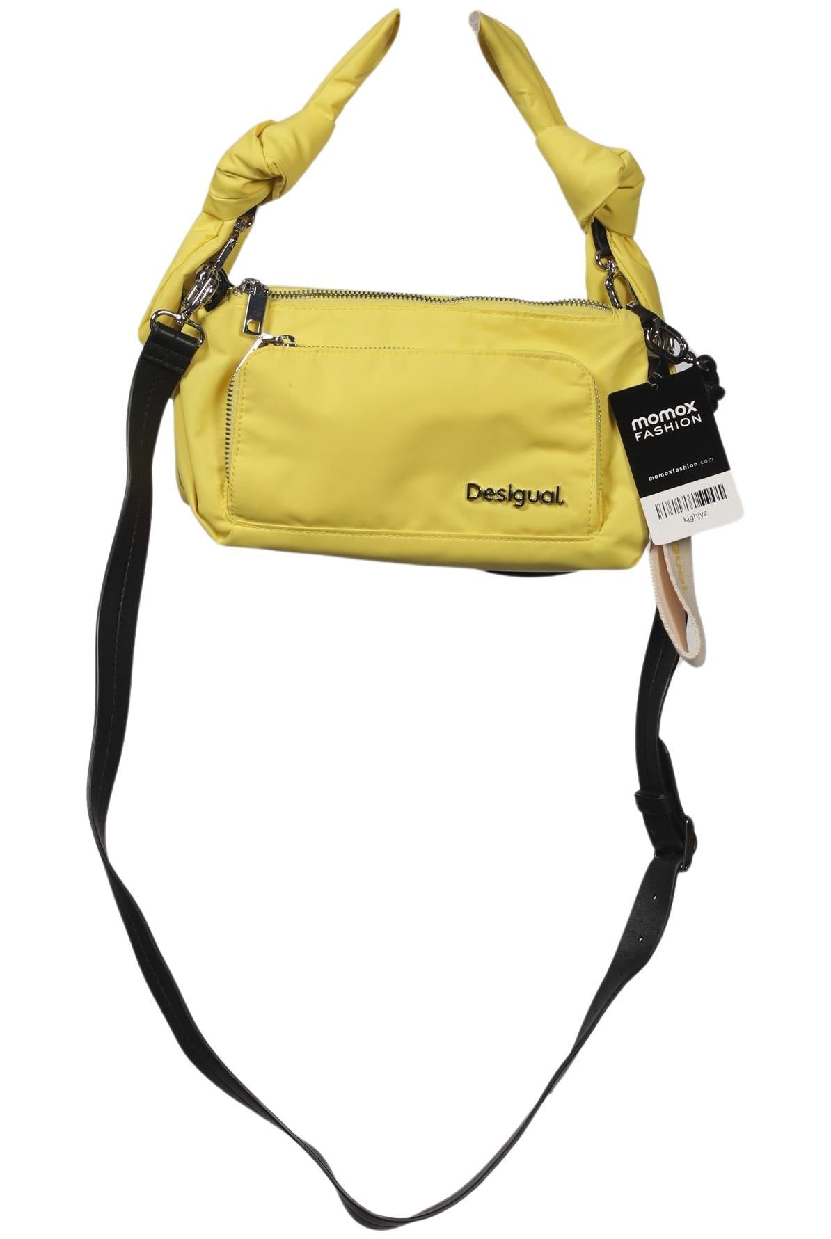 Desigual Damen Handtasche klein, Gr. , Gelb, Synthetik / Kunstleder