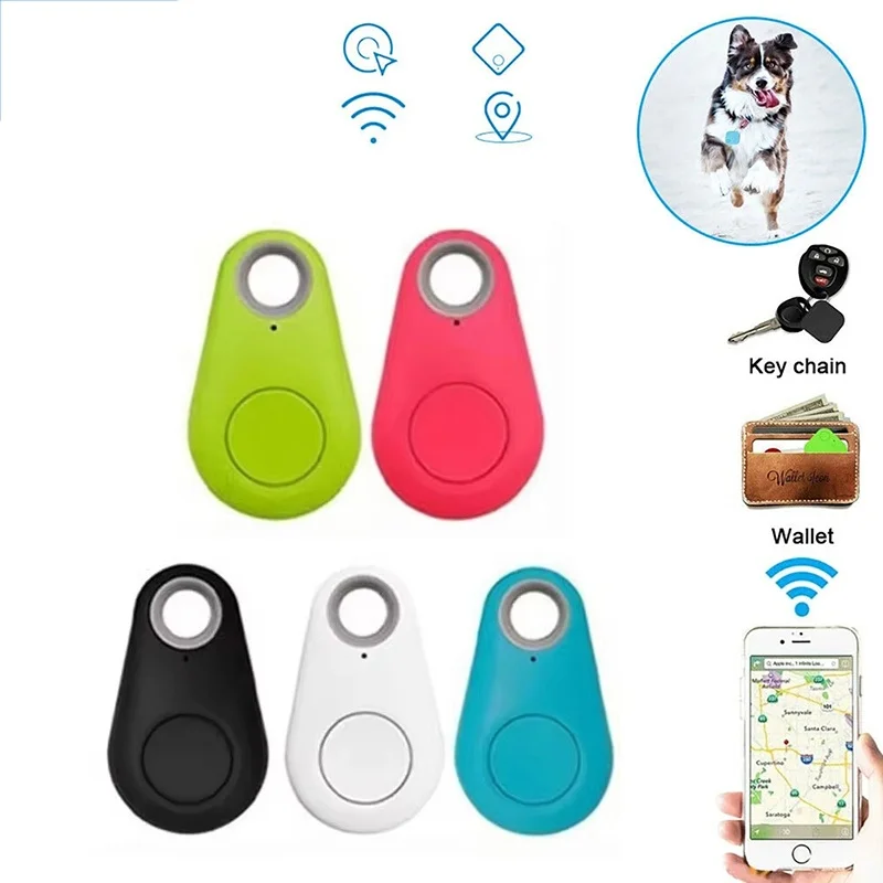 Smart GPS Tracker Mini Anti-Lost Device Waterproof Bluetooth Locator Tracer For Pet Cat Kids Car Wallet Key Collar Accessories