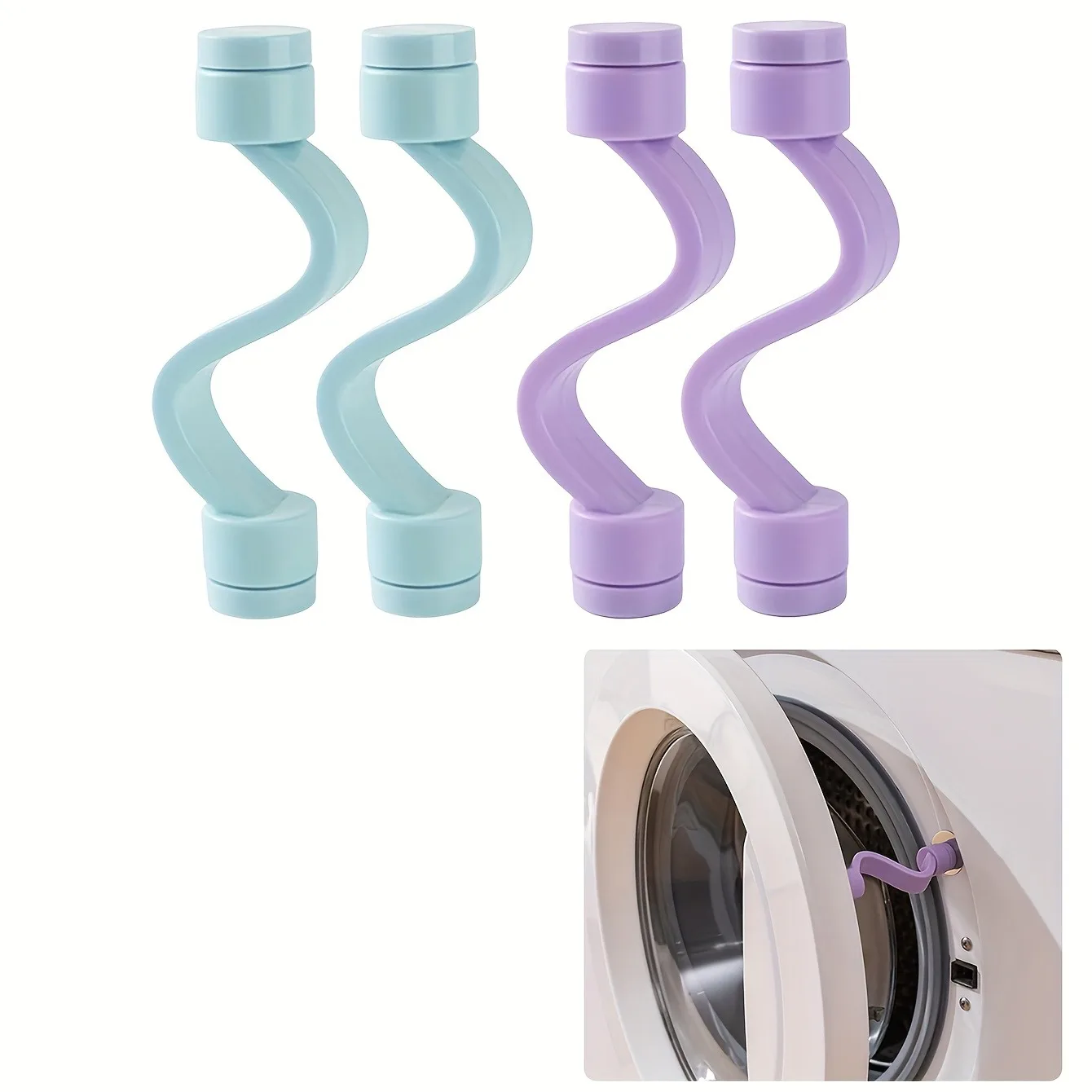 2 pieces of magnetic washing machine door support washing machine door stopper bracket washing machine door, suitable for most w