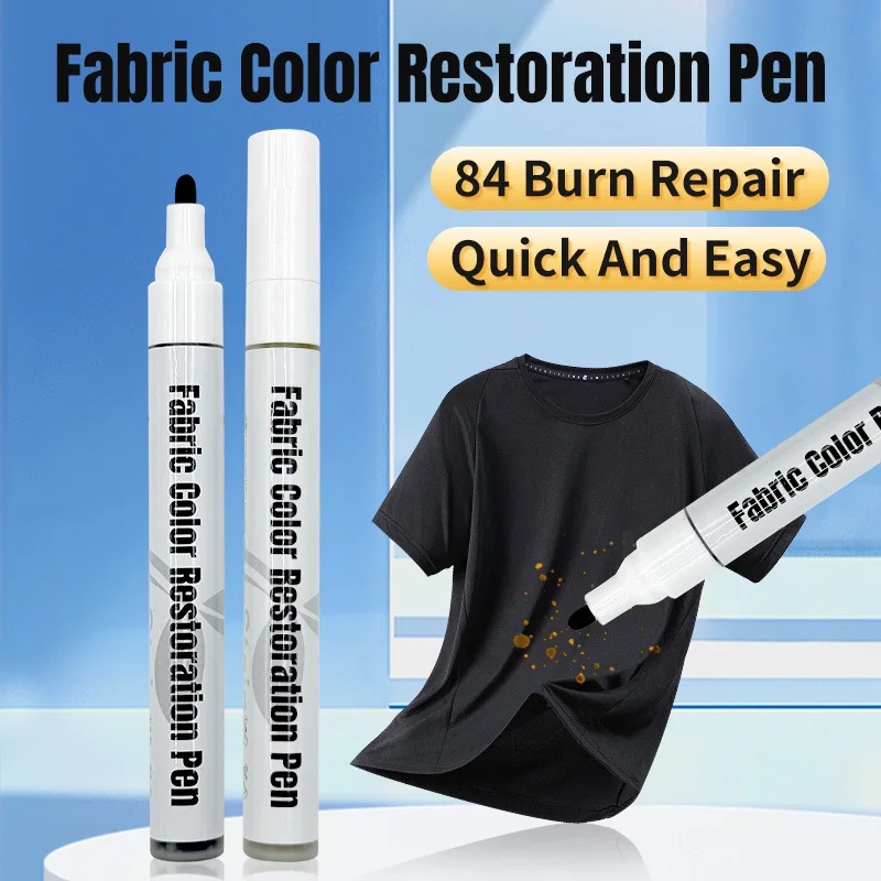 8 Colors Fabric Marker Pen Clothes Repair Touch Up Dye Pen Faded Clothing Pants Recolor Restoration Refurbish Marker