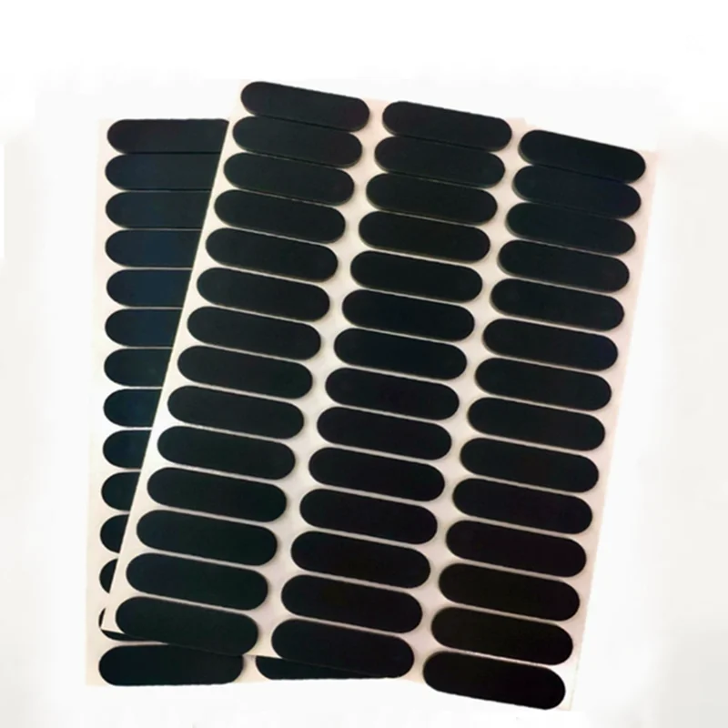 3-10mm Width Self Adhesive Oval Rubber Feet Mat 1.5/3mm Thick Anti-Scratch Anti Vibration Pad Home Furniture Office Equipment