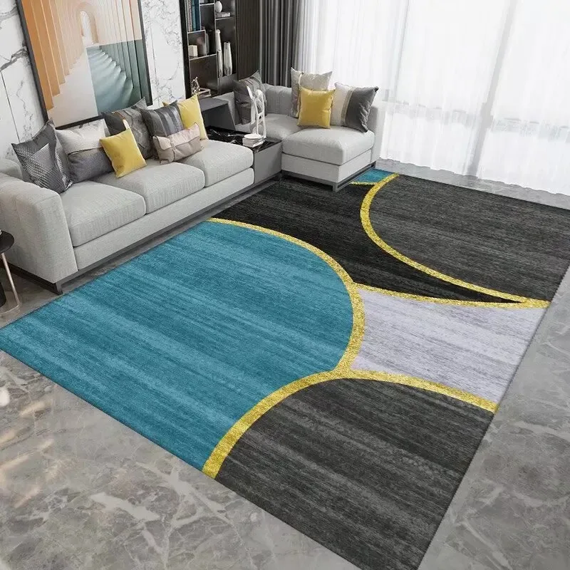 Modern Nordic Geometric Carpet Living Room Sofa Coffee Table Rug Decor Bedroom Rug Office Floor Mat Kitchen Lounge Bedroom