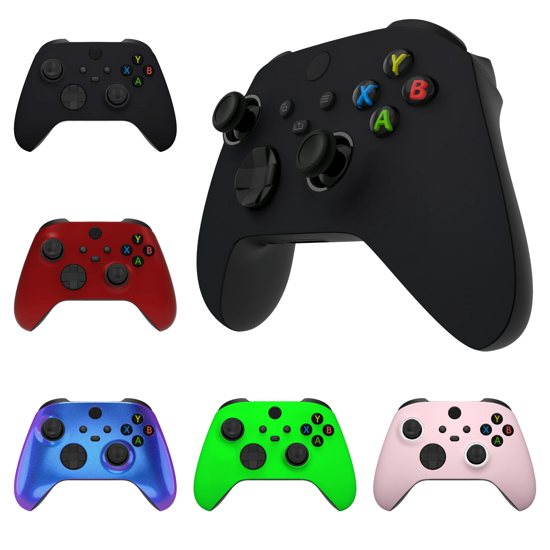 eXtremeRate FaceMag Magnetic Replacement Front Housing Shell Accent Rings for Xbox Series X|S, Xbox Core Wireless Controller