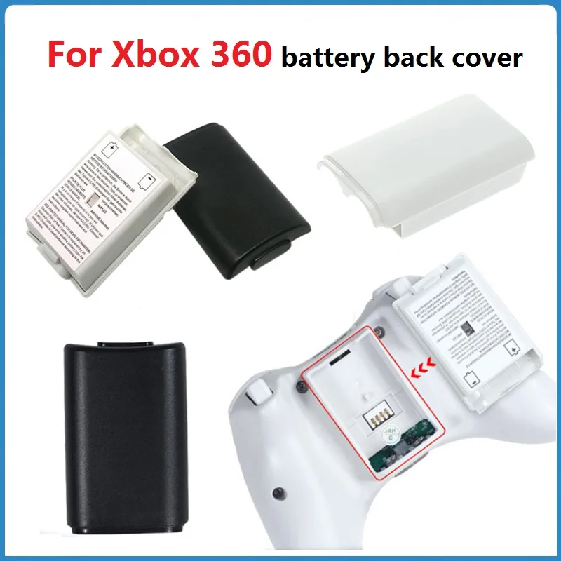 For Xbox 360 Battery Back Cover Game Controller Battery Pack Cover Shell Case Kit For Xbox 360 Shell Replacement