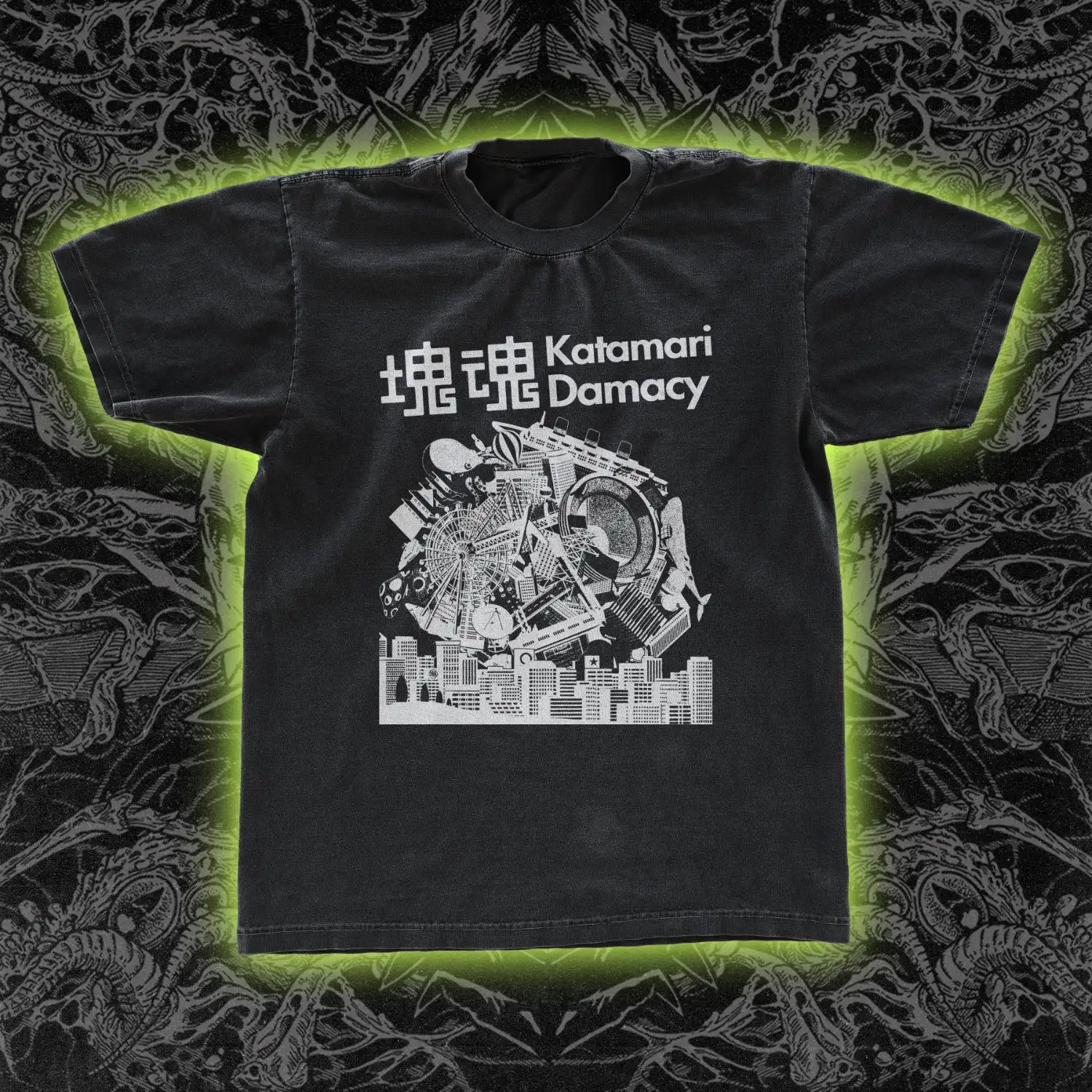 Katamari Damacy Tee Occult Clothing Women Men Oversized Y2k Short Sleeve T-shirt Couple Unisex Cotton Clothing Female Male Tees