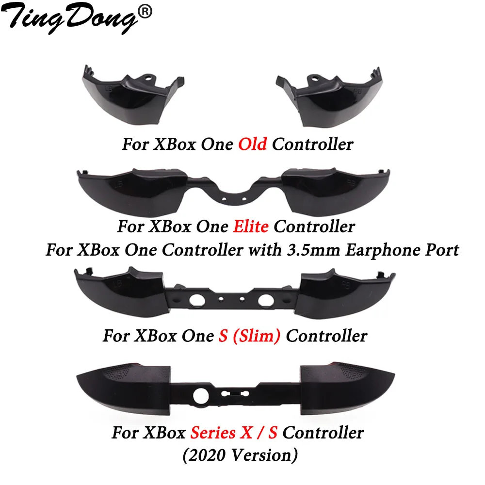 TingDong 10PCS for Xbox One S Elite Controller RB LB Bumper Trigger Buttons Mod Kit for XBox Series X S Gamepad Game Accessories