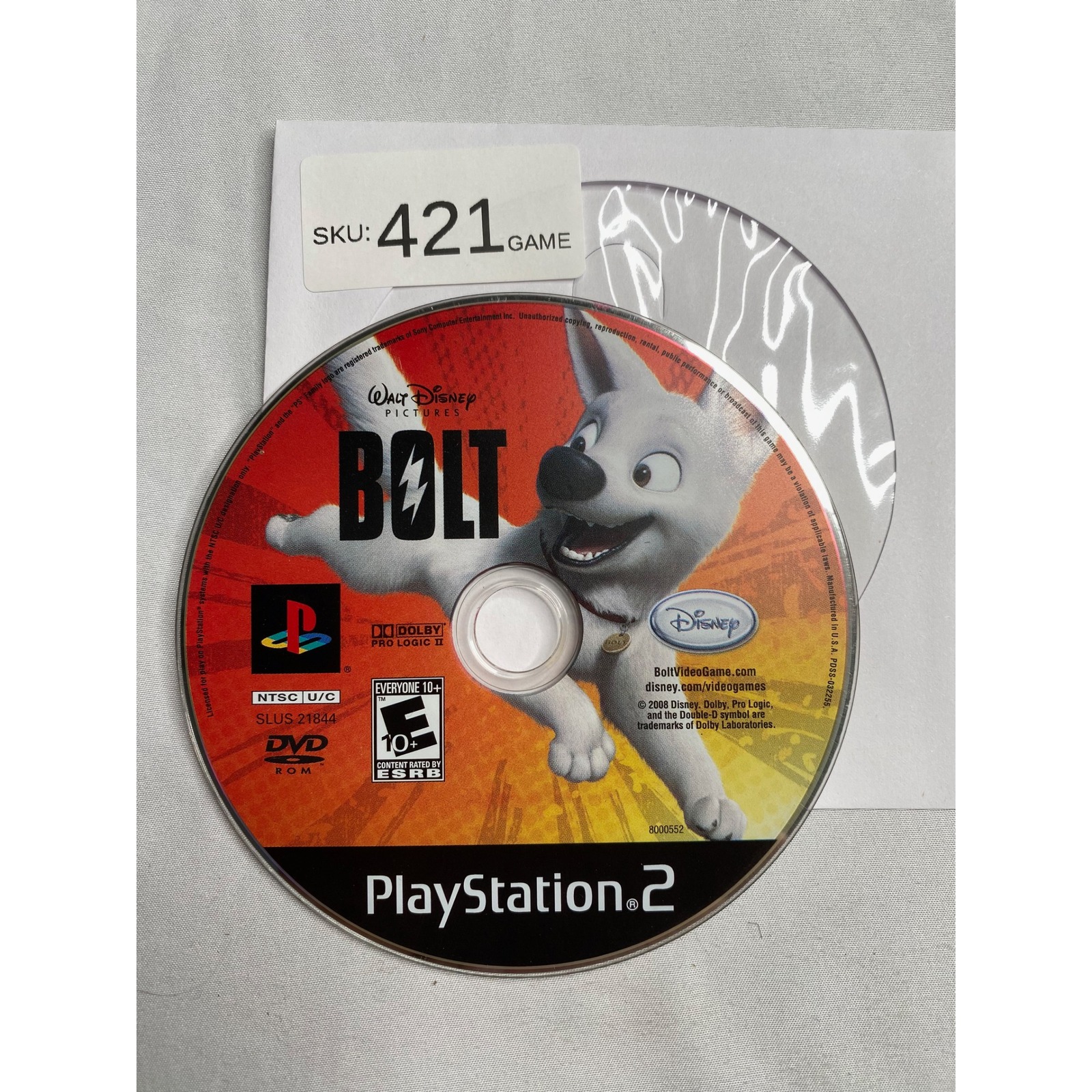 Disney Video Games & Consoles | Disney Bolt Sony Playstation 2 Ps2 Game Disc Only | Color: Orange | Size: Os