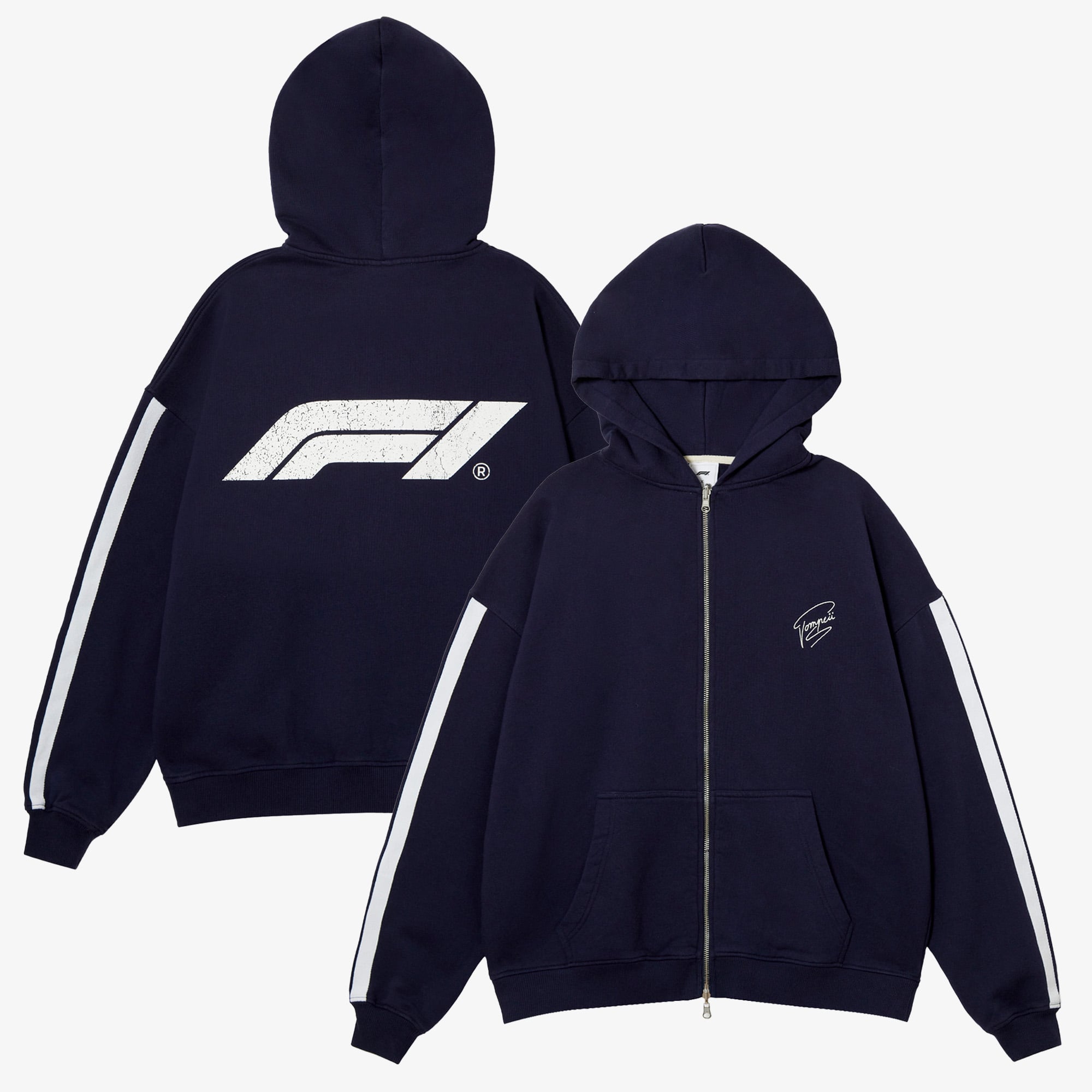 Sweat à capuche zippé « Formula 1 X Pompeii Racing » - unisexe Taille: M