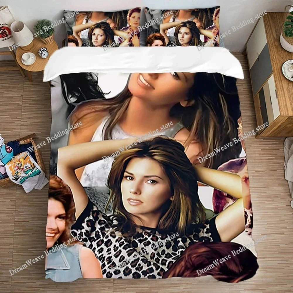 Parure de lit double S-Shania Twain, ensembles de couette pour lit Queen, housses de couette tendance, taies d